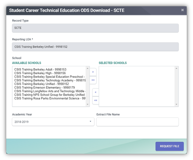 SCTE RealTime Extract Modal