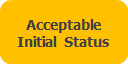 Acceptable Initial ELAS status (e.g. TBD and EO)